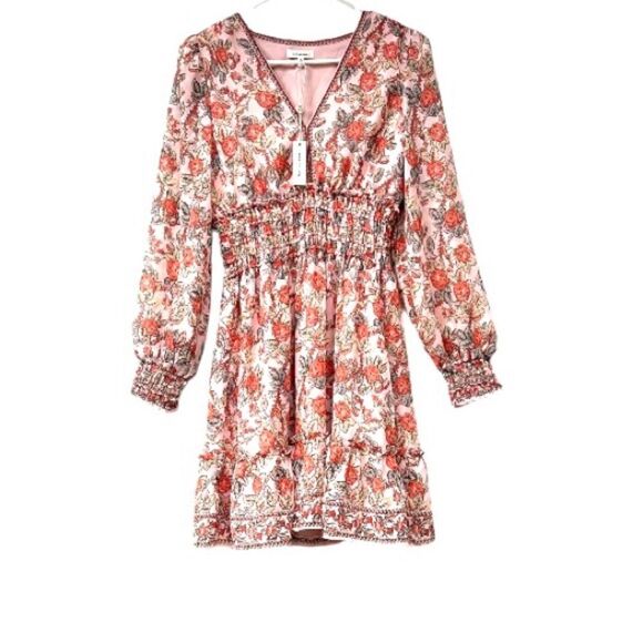 Max Studio V-Neck Smocked Mini Dress S New - Picture 11 of 12